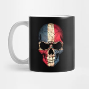 Dominican Flag Skull Mug